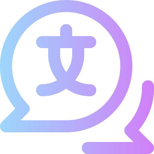 Language Super Basic Rounded Gradient icon
