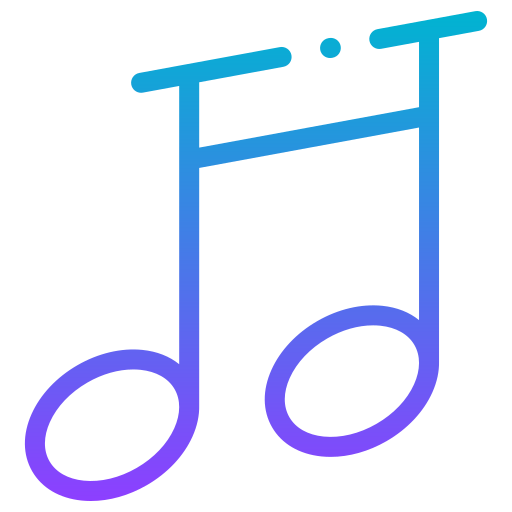 Music player Generic gradient outline icon