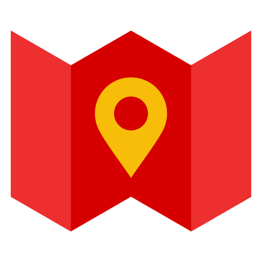 mapa Generic color fill icono