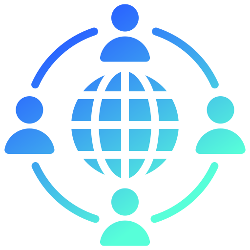conexión global Generic gradient fill icono