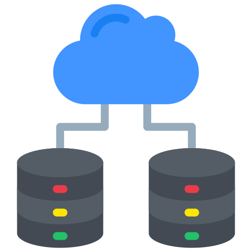 Cloud database Generic color fill icon