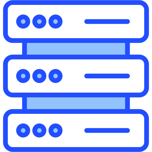 Domain servers Generic color lineal-color icon