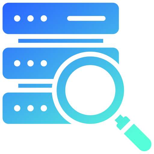 Data searching Generic gradient fill icon