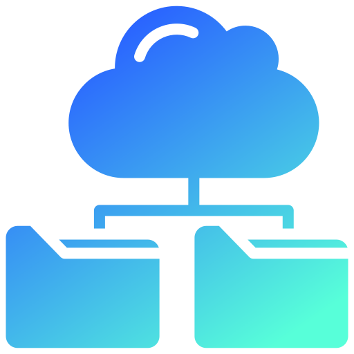 Cloud Folder Generic gradient fill icon