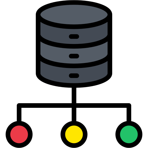 데이터 베이스 Generic color lineal-color icon