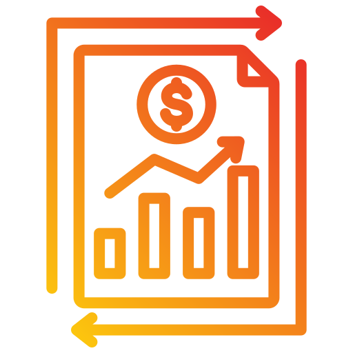 sprawozdanie finansowe Generic gradient outline ikona