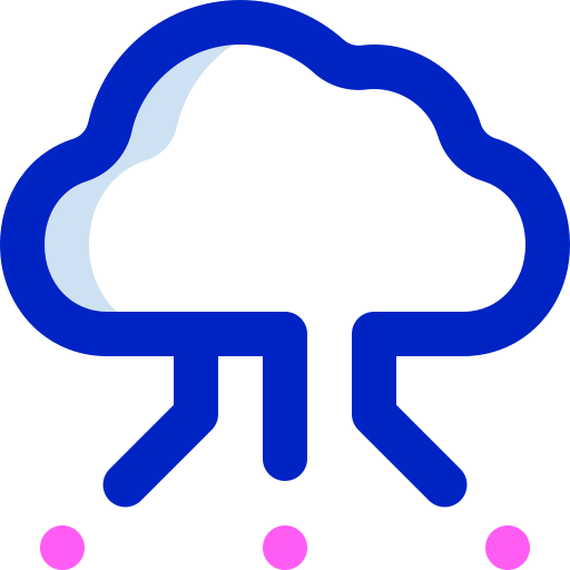 Cloud service Super Basic Orbit Color icon