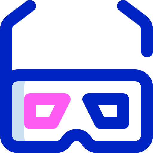 3d glasses Super Basic Orbit Color icon