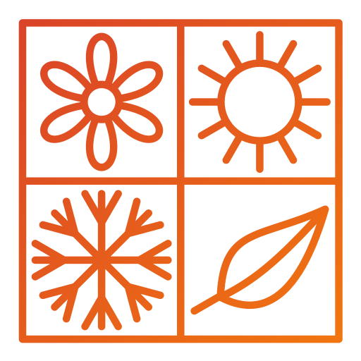 Seasons Generic gradient outline icon
