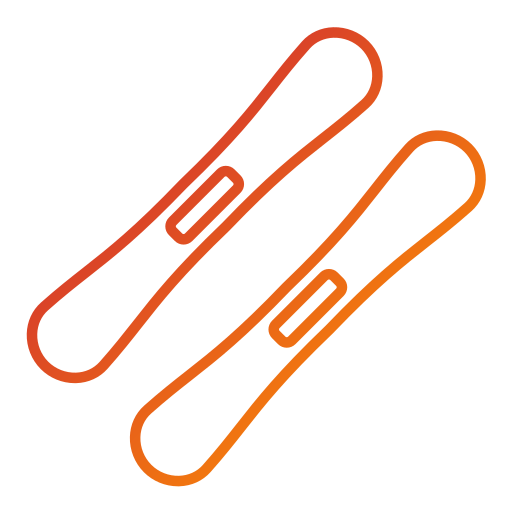 スキー Generic gradient outline icon