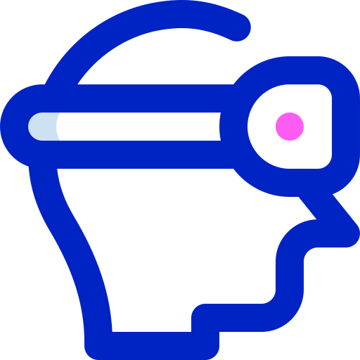 Virtual Reality Super Basic Orbit Color icon