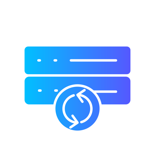banca dati Generic gradient fill icona
