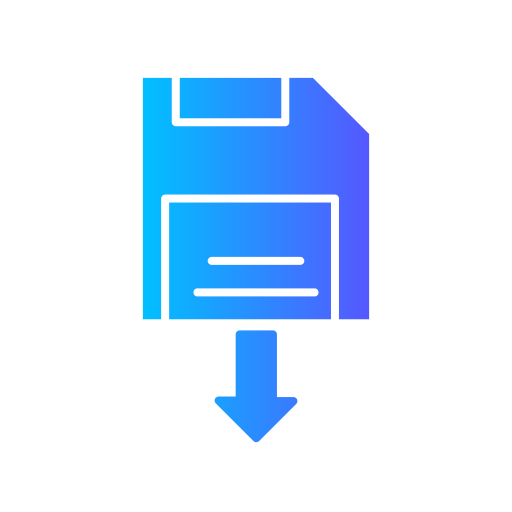 floppy disk Generic gradient fill icona