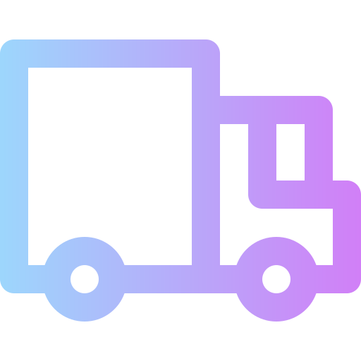Shipping truck Super Basic Rounded Gradient icon