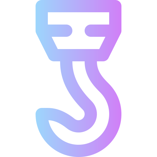 Hook Super Basic Rounded Gradient icon
