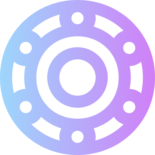 Ball bearing Super Basic Rounded Gradient icon