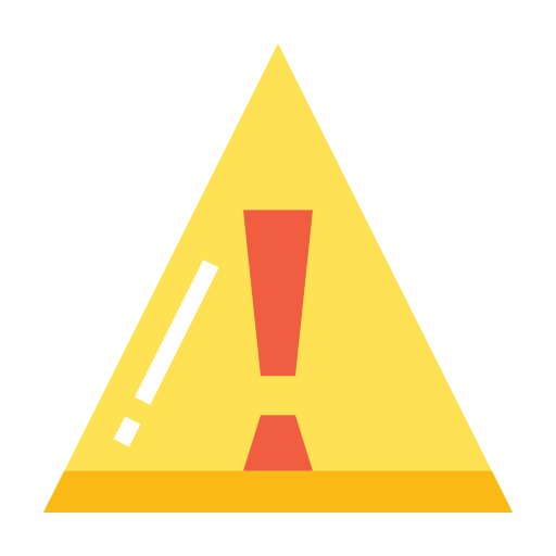 경고 표시 Generic color fill icon