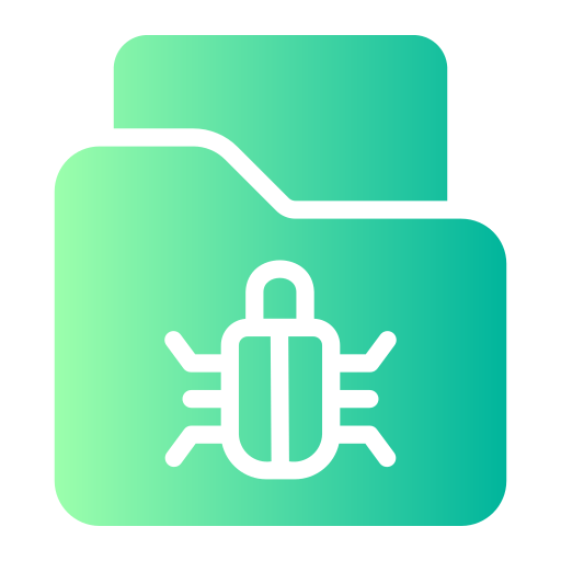 Infected Folder Generic gradient fill icon