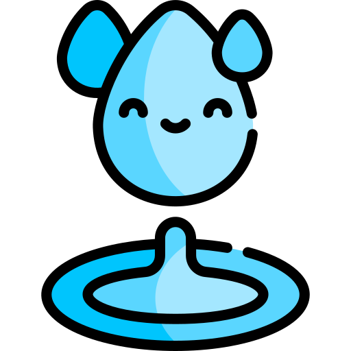 вода Kawaii Lineal color иконка