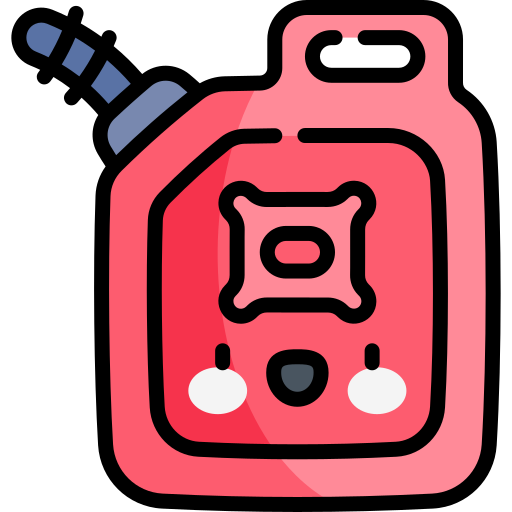 benzina Kawaii Lineal color icona