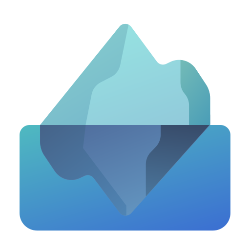 ijsberg Generic gradient fill icoon