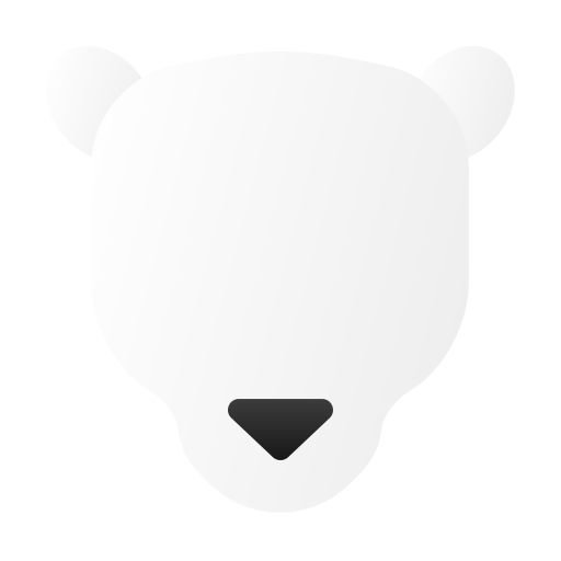 niedźwiedź polarny Generic gradient fill ikona