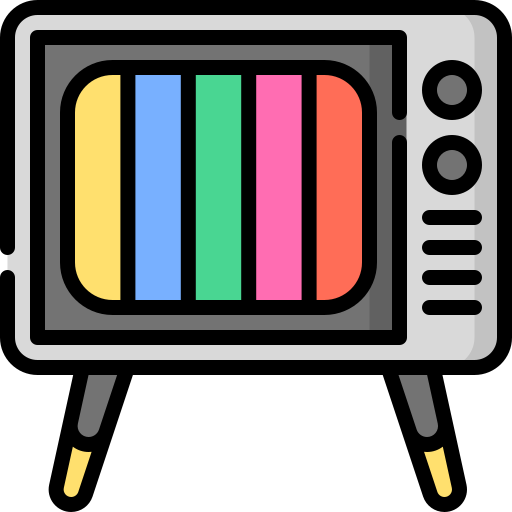 오래된 tv Special Lineal color icon