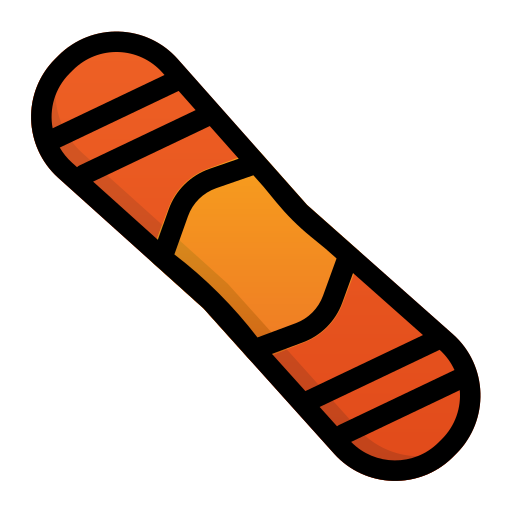snowboard Generic gradient lineal-color Icône