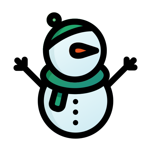bonhomme de neige Generic gradient lineal-color Icône