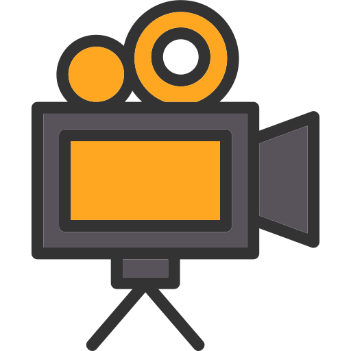 câmera de vídeo Generic color lineal-color Ícone