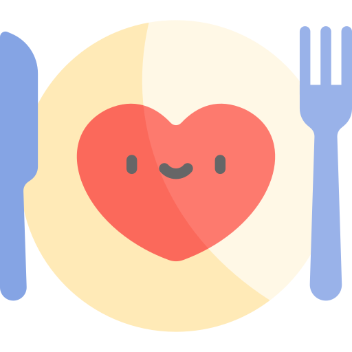 Dinner Kawaii Flat icon
