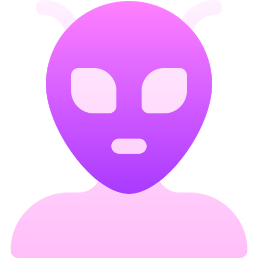 Alien Basic Gradient Gradient icon