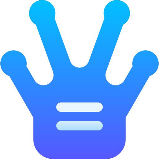 ręka Basic Gradient Gradient ikona