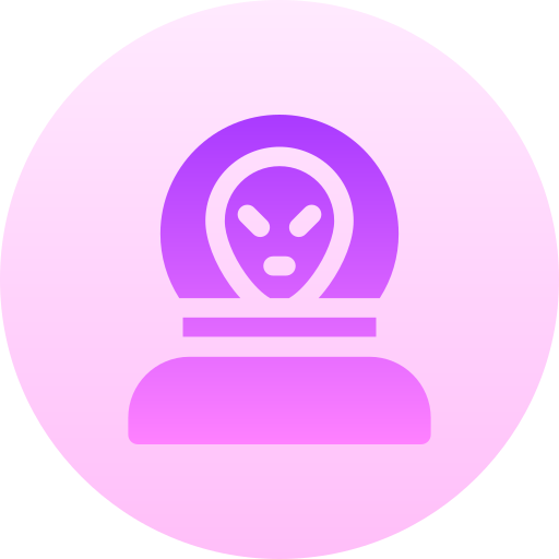 extraterrestre Basic Gradient Circular icono