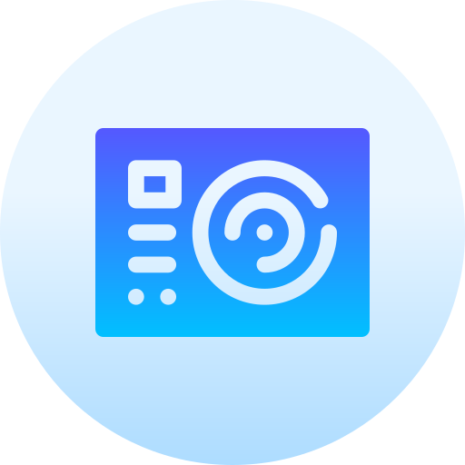 bildschirm Basic Gradient Circular icon
