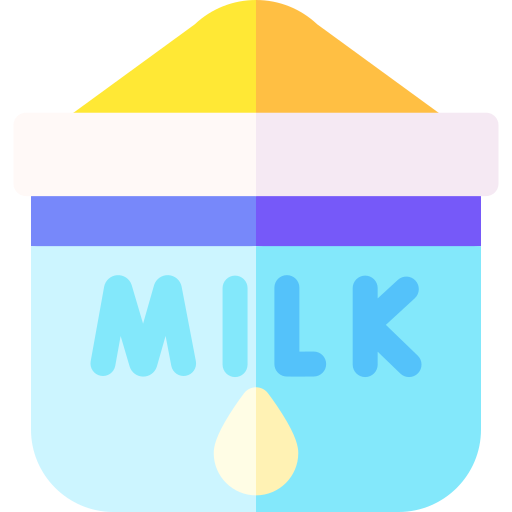 mleko Basic Rounded Flat ikona