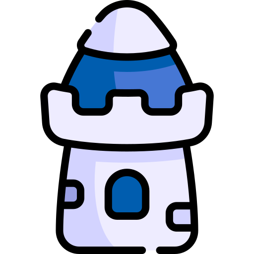 Tower Kawaii Lineal color icon