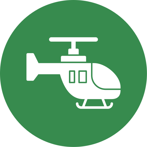 helikopter Generic color fill ikona