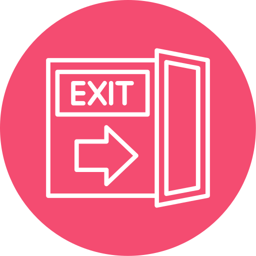 Exit Generic color fill icon