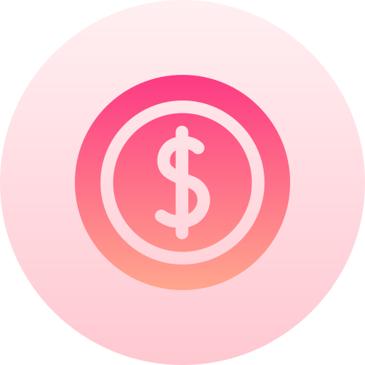 コイン Basic Gradient Circular icon