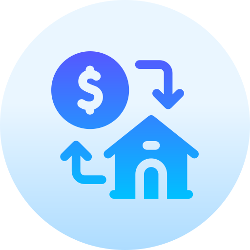 Refinancing Basic Gradient Circular icon
