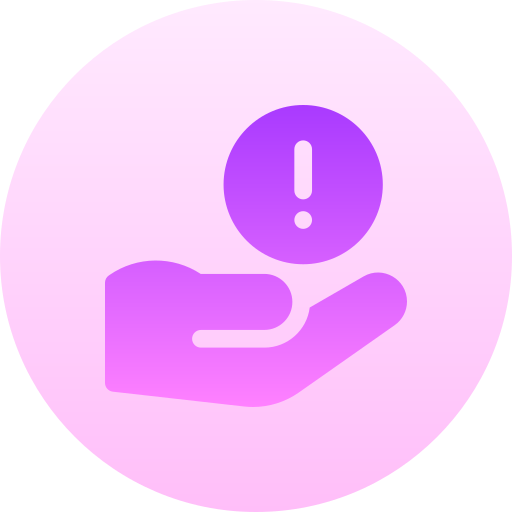 Risk Basic Gradient Circular icon