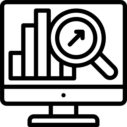 gráfico de barras Basic Miscellany Lineal icono