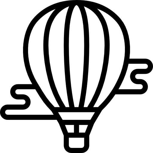 globo aerostático Basic Miscellany Lineal icono