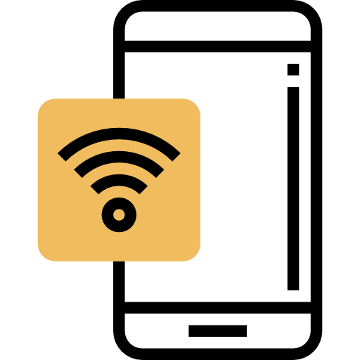 wifi 신호 Meticulous Yellow shadow icon