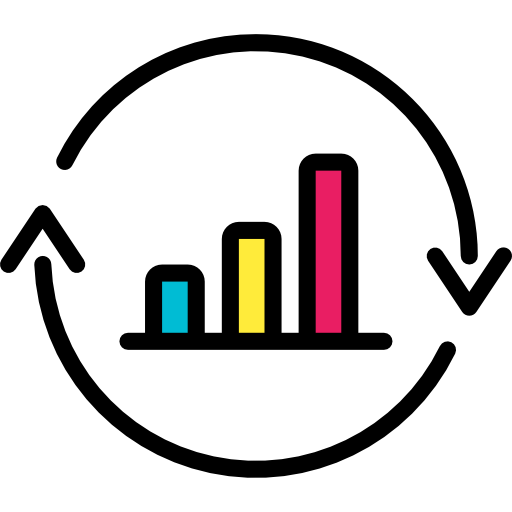 Bar chart Basic Miscellany Lineal Color icon