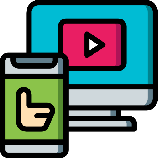 Video player Basic Miscellany Lineal Color icon