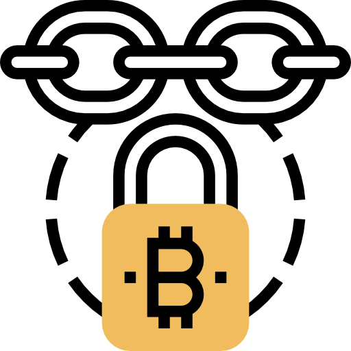 Blockchain Meticulous Yellow shadow icon