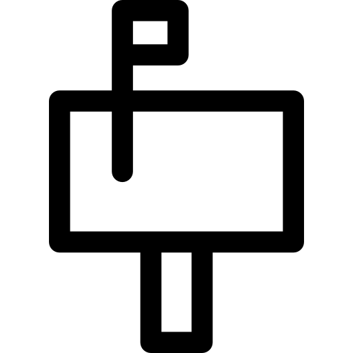 postbus Basic Rounded Lineal icoon