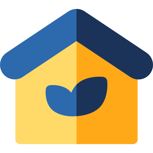 에코 하우스 Basic Rounded Flat icon